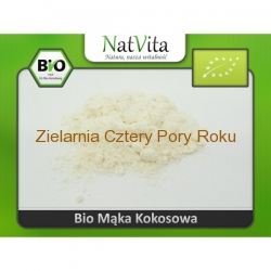 Mąka kokosowa BIO Ekologiczna mąka kokosowa Mąka bezglutenowa 100 g NatVita
