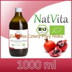 Sok z granatu BIO Organiczny sok z granatu NatVita 1000 ml