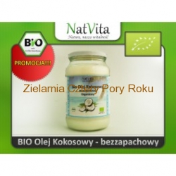 Bio Olej Kokosowy bezzapachowy niebielony 200 ml NatVita