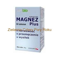 MAGNEZ PLUS Tabletki z magnezem Cytrynian i weglan magnezu 60 tabletek Sanbios