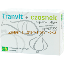 Tran z czosnkiem Tranvit+Czosnek Gal 1300 mg 80 kapsułek