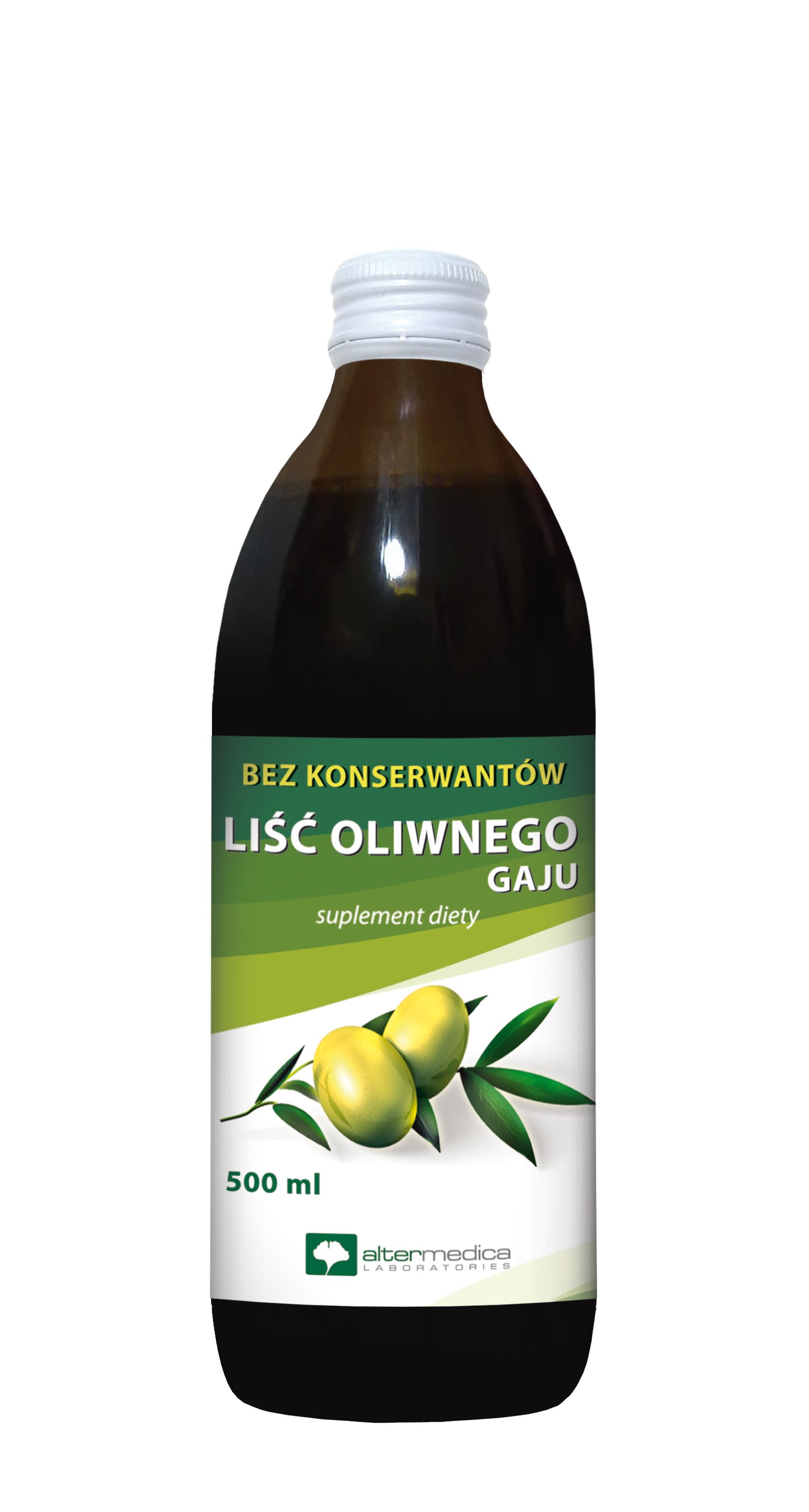 Liść gaju oliwnego sok Liść oliwki Sklep 500 ml