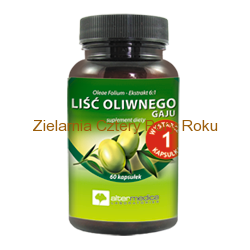 Liść Oliwnego Gaju Liść oliwny w kasułkach Wyciąg z liści oliwki 60 kapsułkek Alter Medica