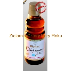 Olej lniany budwigowy Bioflax Olej lniany zimnotłoczony nieoczyszczony do diety dr Budwig IWNiRZ 1000 ml