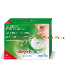 Allergo Farm Naturalne tabletki na alergie 30 kapsułek Invent Farm