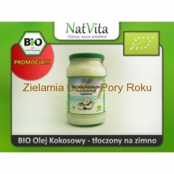 BIO OLEJ KOKOSOWY ZIMNOTŁOCZONY NIERAFINOWANY TŁUSZCZ KOKOSOWY 900 ML NATVITA