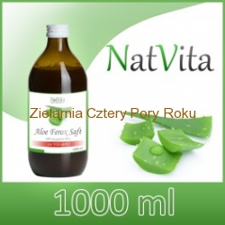 Sok z dzikiego aloesu Aloes uzbrojony Aloe Ferox bez konserwantów NatVita 1000 ml
