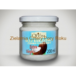 Olej Kokosowy nierafinowany tłoczony na zimno Ol'Vita 200ml