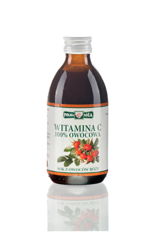 Naturalna witamina C Sok z dzikiej róży