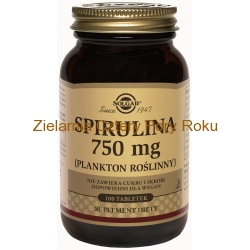 Spirulina Solgar Aktywna alga morska 750 mg 100 tabletek