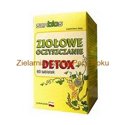Ziołowe oczyszczanie DETOX 60 tabl. Sanbios