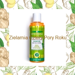 AJURWEDYJSKI Szampon do włosów IMBIR I TRAWA CYTRYNOWA, 210 ml Orientana