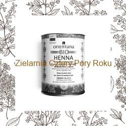 BIO Henna HEBANOWA CZERŃ, 50g Orientana