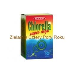 Chlorella Meridian 500 tabletek Algi w tabletkach