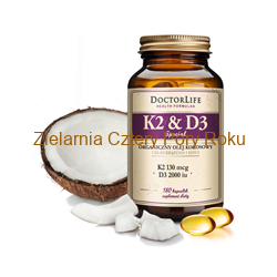 Doctor life Special K2 130mcg + D3 2000iu w oleju kokosowym 180 softgel