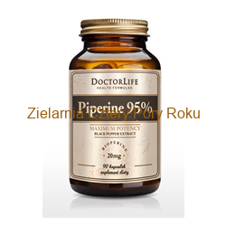 Piperyna Piperine 95% 20mg  100 kapsułek